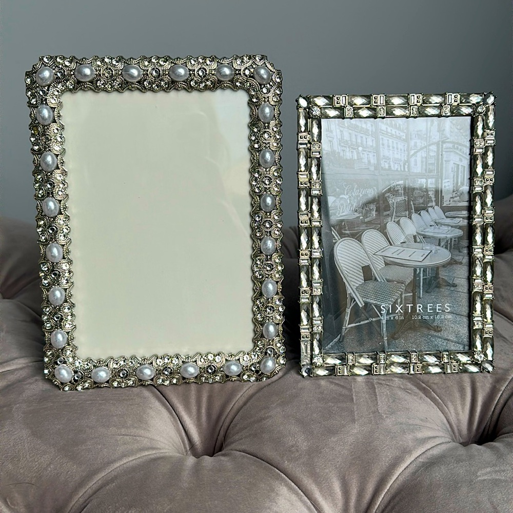 Bejeweled Decorative Frames - Set of 2